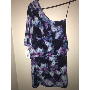 One-shoulder dress new with tags.